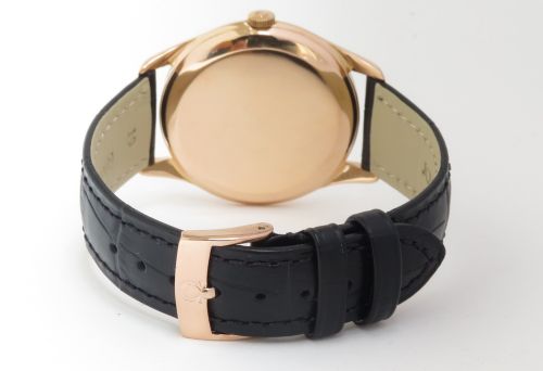 fig 6. Solid 18ct Rose Gold Omega Tresor Jumbo c1950