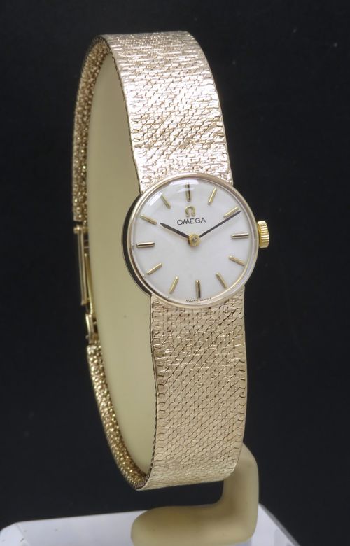 fig 2. Beautiful Solid 9ct Gold Omega Ladies Cocktail Watch c1965