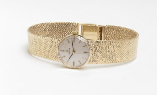 fig 4. Beautiful Solid 9ct Gold Omega Ladies Cocktail Watch c1965