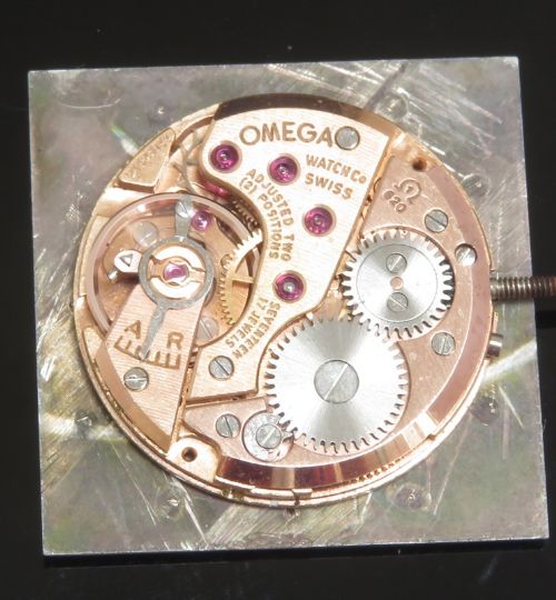 fig 4. Rare Solid 18ct Gold Omega Diamond Set Ladies Watch c1964