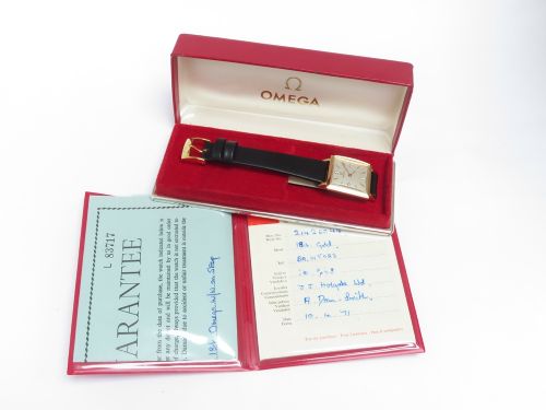 fig 5. Rare Solid 18ct Gold Omega Diamond Set Ladies Watch c1964