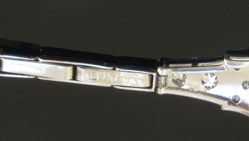fig 7. Stunning Longines Platinum and 2cts Diamonds Ladies Art Deco Cocktail Watch c1930