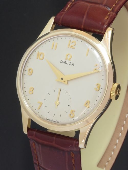 fig 1. Solid 9ct Gold Omega Calibre 266 c1955