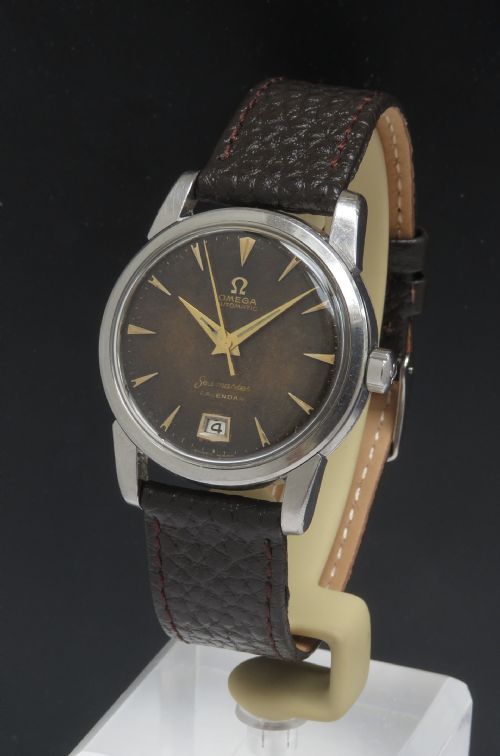 Extremely Rare Omega Seamaster Bumper Calendar Tropical Vintage Watch C1955