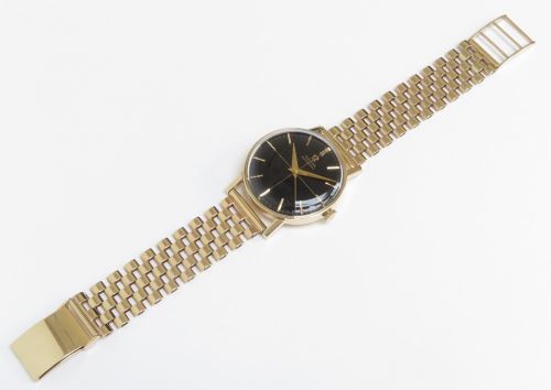 fig 3. Solid 9ct Gold Omega Automatic On Solid 9ct Bracelet c1964