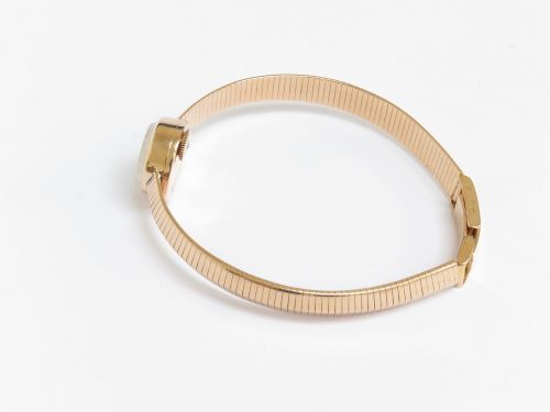 fig 6. Mint Condition Solid 18ct Rose Gold Jaeger- LeCoutre Ladies Cocktail Watch c1960