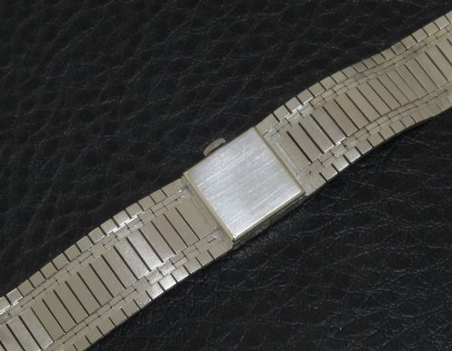 fig 2. Solid 9ct White Gold Rolex Precision Ladies Cocktail Watch c1960