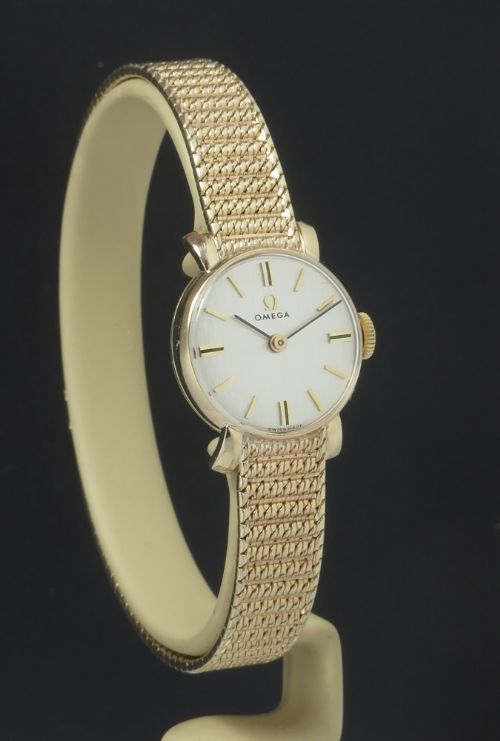 fig 1. Mint Solid 9ct Gold Omega Ladies Cocktail Watch c1960-61