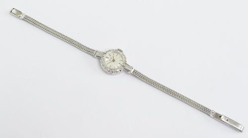 fig 2. Solid 18ct White Gold and Diamond Vertex Revue Ladies Cocktail Watch c1967