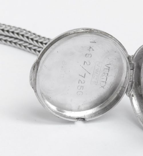 fig 7. Solid 18ct White Gold and Diamond Vertex Revue Ladies Cocktail Watch c1967