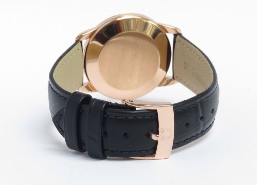 fig 4. Stunning Solid 18ct Rose Gold Omega Geneve Automatic with Date c1962