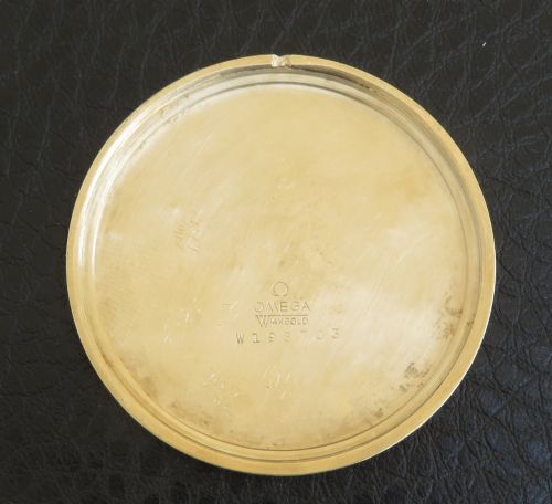 fig 2. Stunning Solid 14ct Gold Omega Art Deco Pocket Watch c1947