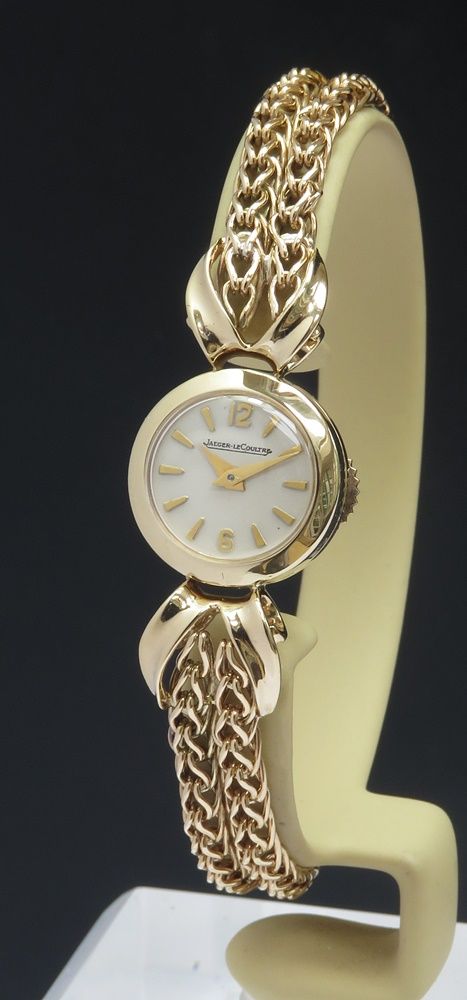 fig 1. Beautiful Solid 9ct Gold Jaeger-LeCoultre Ladies Cocktail Watch c1960