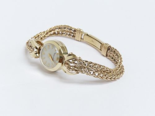 fig 6. Beautiful Solid 9ct Gold Jaeger-LeCoultre Ladies Cocktail Watch c1960