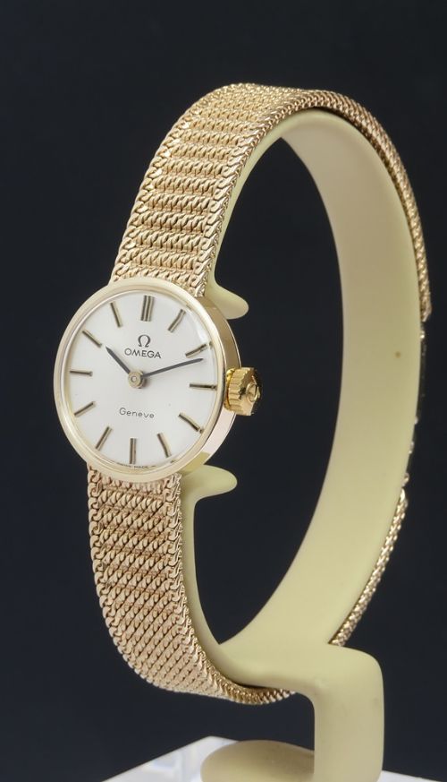 fig 1. Solid 9ct Gold Omega Geneve Ladies Cocktail Watch