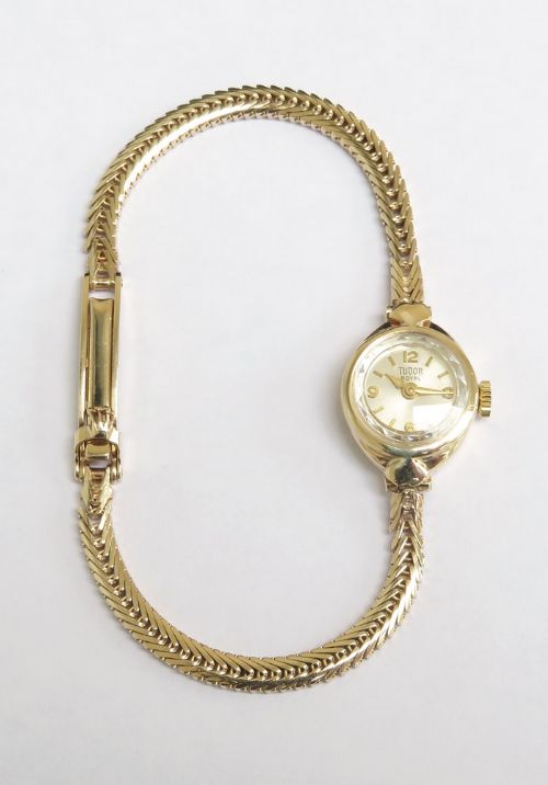 fig 4. Beautiful Solid 9ct Gold Rolex Tudor Royal Cocktail Watch c1964
