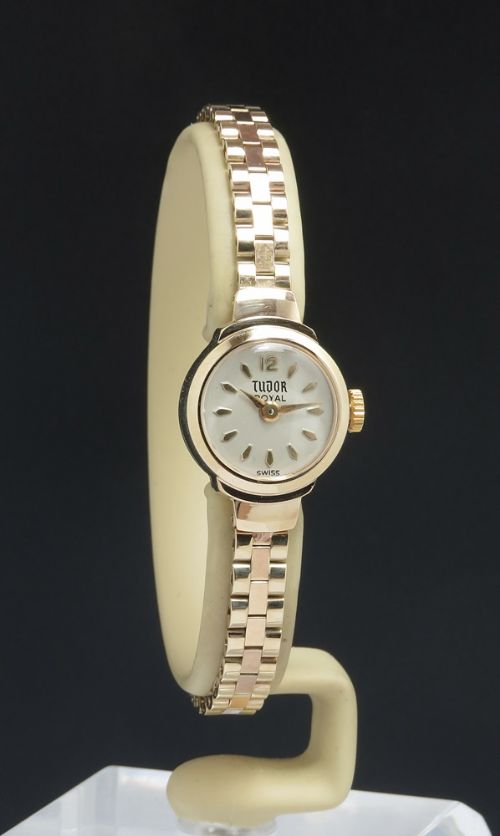 fig 1. Solid 9ct Gold Rolex Tudor Royal Cocktail Watch c1965