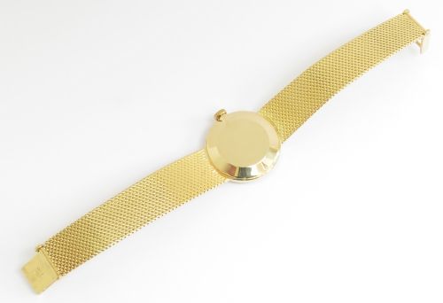 fig 5. Mint Original Solid 18ct Gold Omega De Ville Mid Size Watch c1965