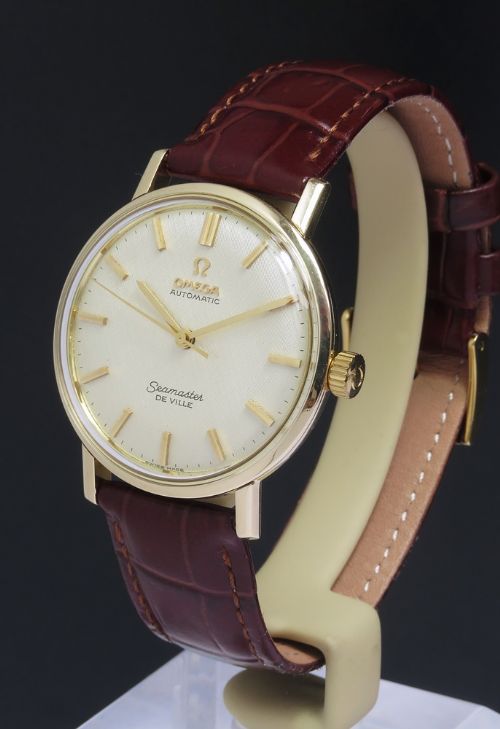 fig 1. Mint Original Solid 9ct Gold Omega Seamaster De Ville Automatic c1967