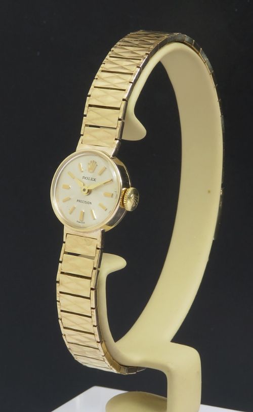 fig 1. Solid 9ct Gold Rolex Precision Cocktail Watch c1964