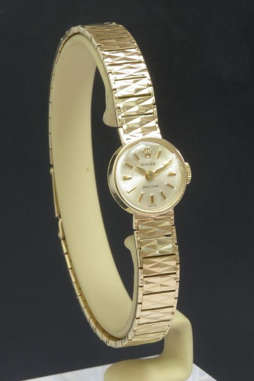 fig 2. Solid 9ct Gold Rolex Precision Cocktail Watch c1964