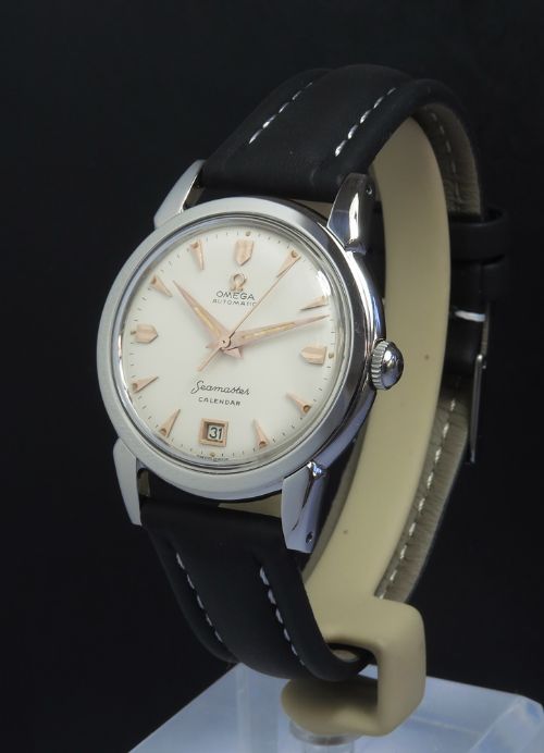 fig 1. Rare Omega Seamaster Mark 1 Bumper Calendar Automatic c1951