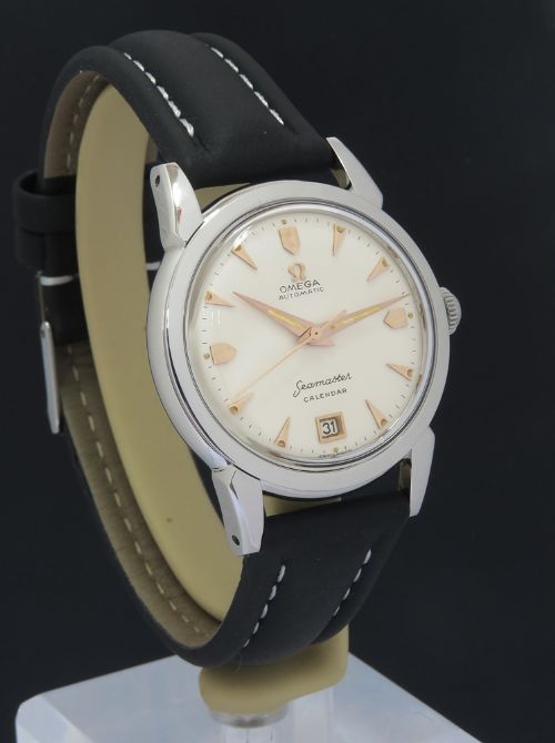 fig 2. Rare Omega Seamaster Mark 1 Bumper Calendar Automatic c1951