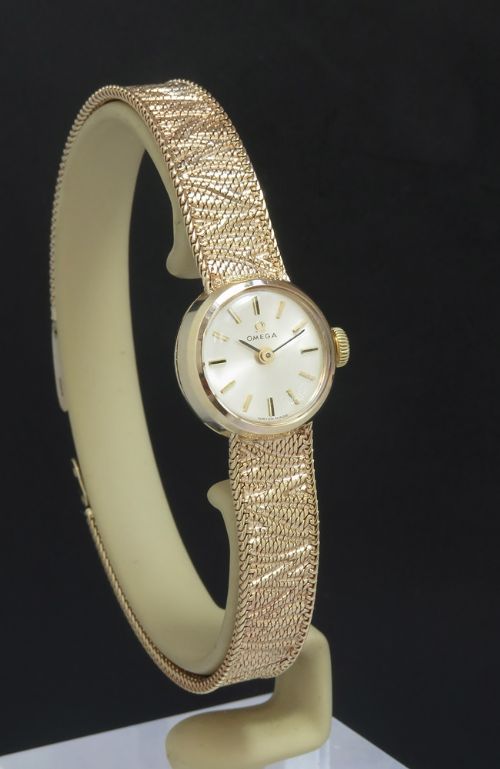 fig 1. Solid 9ct Gold Omega Ladies Cocktail Watch c1966