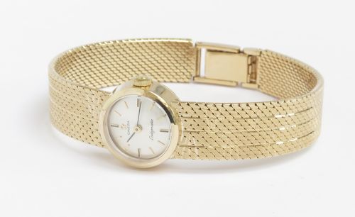 fig 2. Stunning Solid 9ct Gold Omega Ladymatic with Box c1963