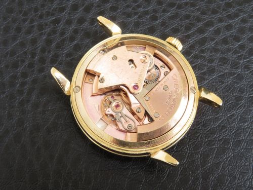 fig 5. Solid 18ct Gold Omega Tresor Bumper Automatic c1954