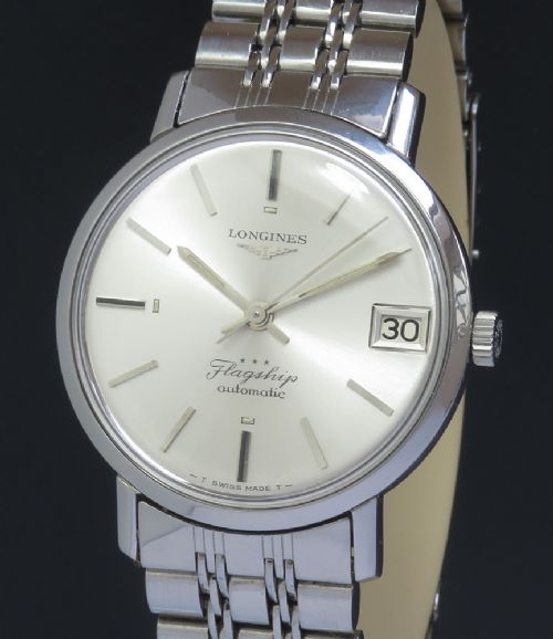 fig 1. Stunning original Longines Flagship Automatic on Bracelet With Box c1966
