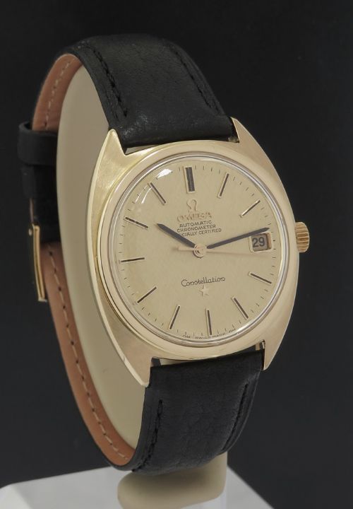 fig 2. Original Solid 18ct Gold Omega Constellation 'C' Deluxe Chronometer Automatic c1968