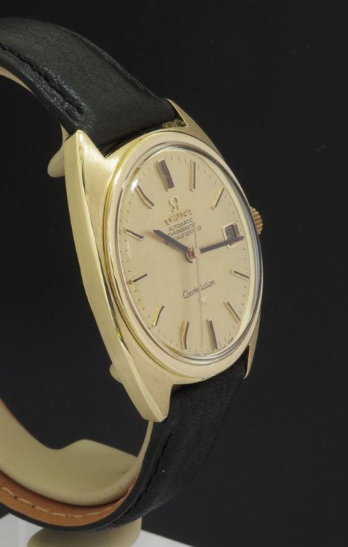 fig 3. Original Solid 18ct Gold Omega Constellation 'C' Deluxe Chronometer Automatic c1968