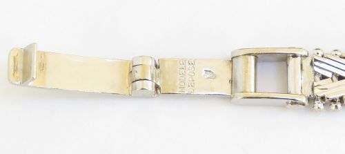 fig 8. 18ct White Gold And Diamond Omega Cocktail Watch c1967
