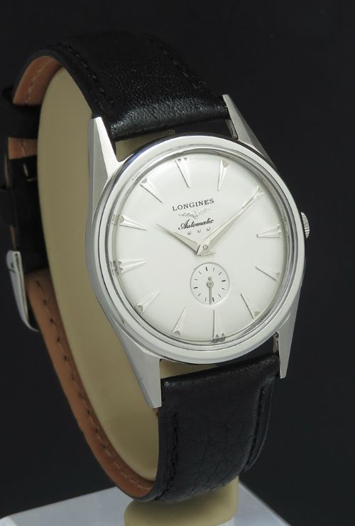 fig 1. Rare Longines 19A Automatic Art Deco c1956