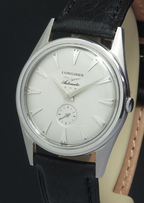 fig 3. Rare Longines 19A Automatic Art Deco c1956