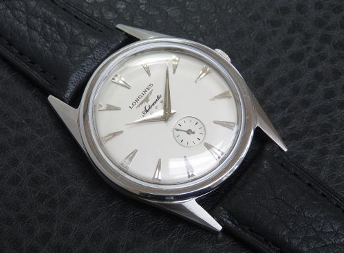 fig 5. Rare Longines 19A Automatic Art Deco c1956