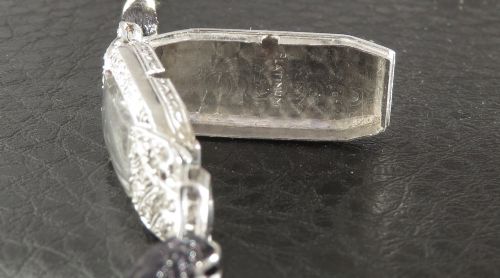 fig 5. Lovely Longines Platinum and Diamond Ladies Cocktail Watch c1950