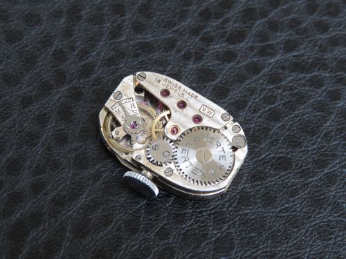 fig 8. Stunning Platinum and Diamond Ladies Art Deco Cocktail Watch by Vertex c1950