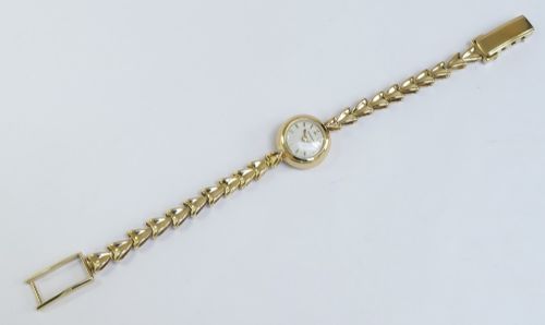 fig 3. Solid 18ct Gold Omega Backwinder Ladies Cocktail Watch c1951