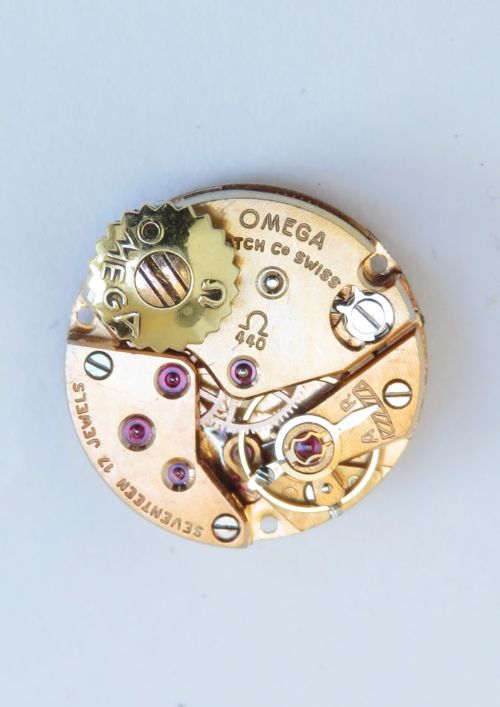 fig 6. Solid 18ct Gold Omega Backwinder Ladies Cocktail Watch c1951