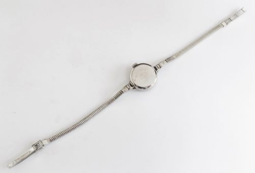 fig 6. Girard Perregaux Solid 18ct White Gold and Diamond Cocktail Watch c1956