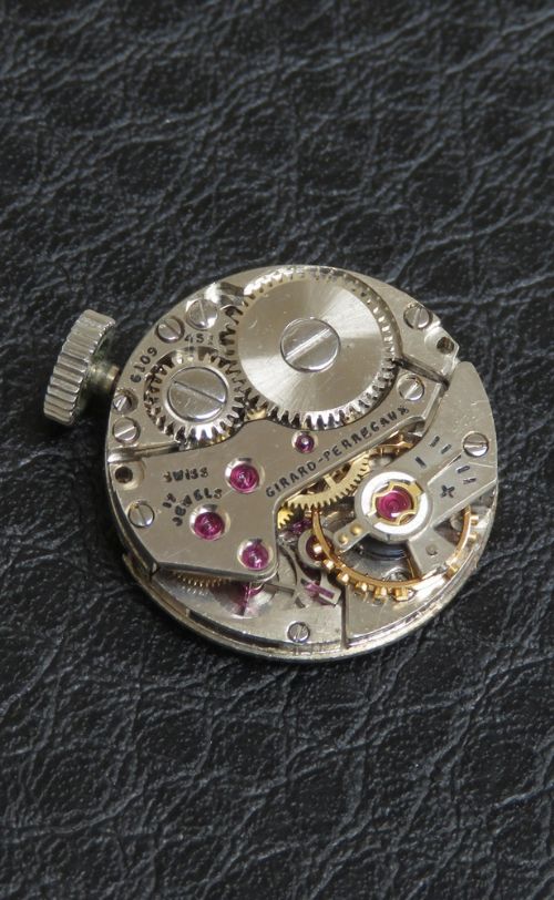 fig 7. Girard Perregaux Solid 18ct White Gold and Diamond Cocktail Watch c1956