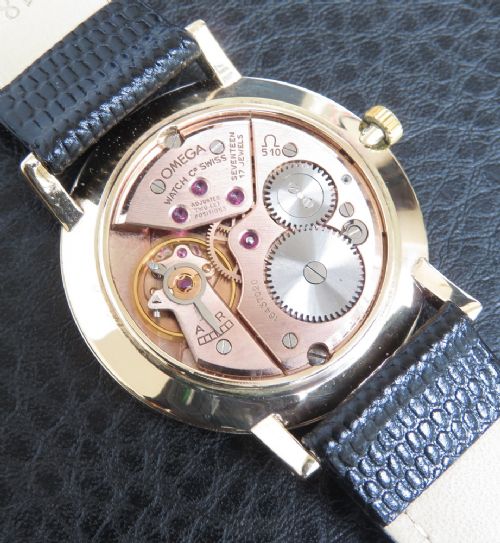 fig 4. Solid 9ct Gold Omega Calibre 510 Slim Dress Watch c1959
