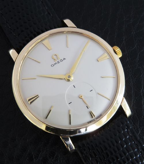 fig 6. Solid 9ct Gold Omega Calibre 510 Slim Dress Watch c1959