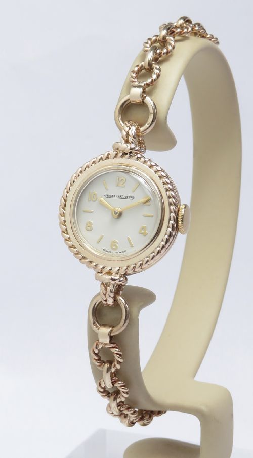Solid 9ct Gold Jaeger-lecoultre Ladies Cocktail Watch C1958