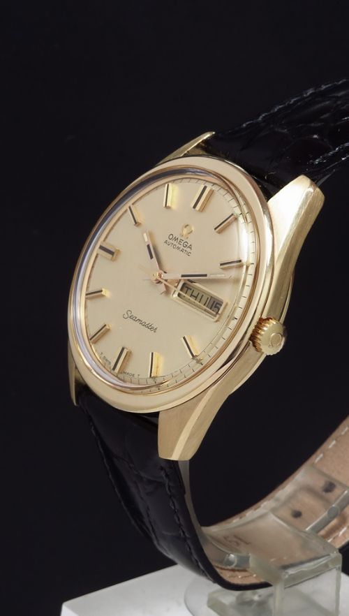 fig 1. Solid 18ct Gold Omega Seamaster Automatic Daydate Oversize c1969