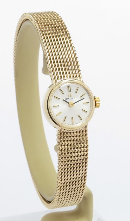 fig 3. Mint Original Condition Solid 9ct Gold Omega Ladies Cocktail Watch c1969