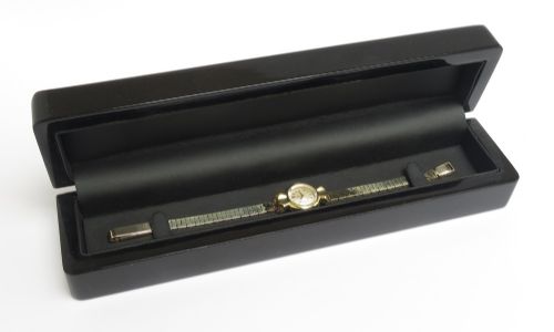 fig 3. Solid 18ct Gold Omega Sapphette Ladies Cocktail Watch c1961