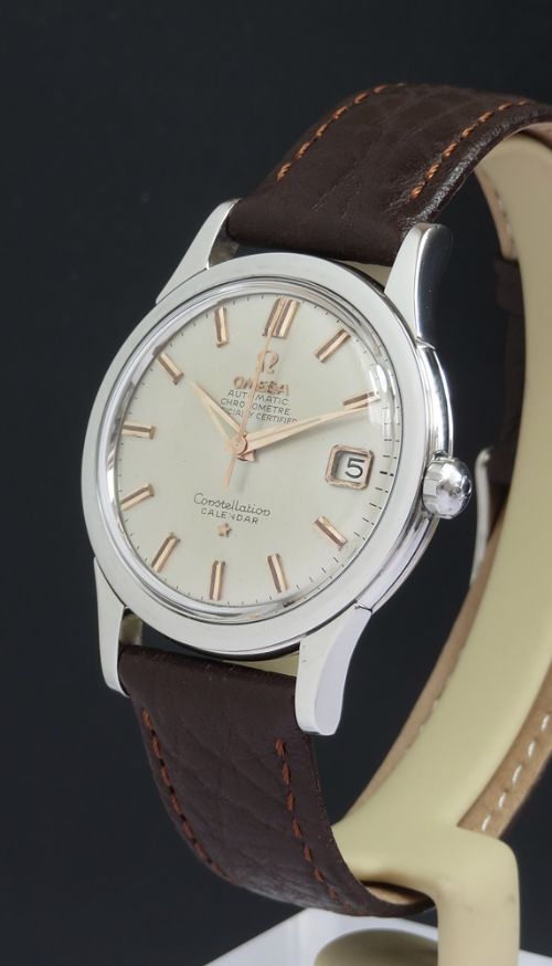 fig 2. Very Rare Omega Constellation Chronometer Calendar Automatic With Box c1959
